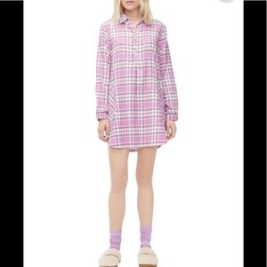 UGG NEW Gabri Plaid flannel nightgown